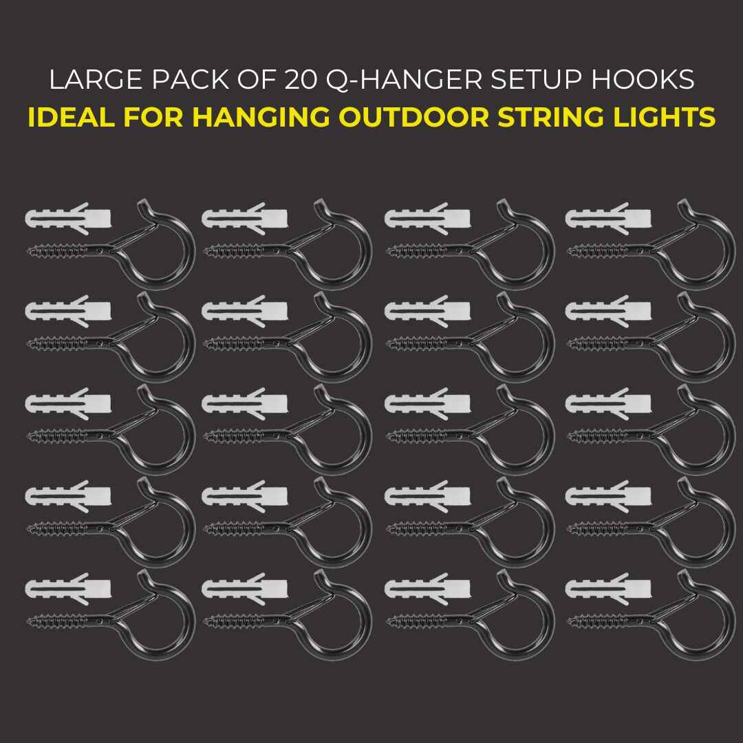 Stainless Steel Setup Hooks for Bulb String Lights - 20pc - Image 2